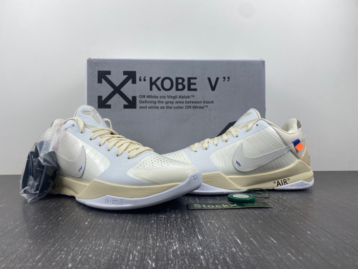 nike kobe 5 protro undefeated rice whiten kb5-0615