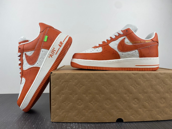 l**isV*t*n x nike air force lv orange 20230303
