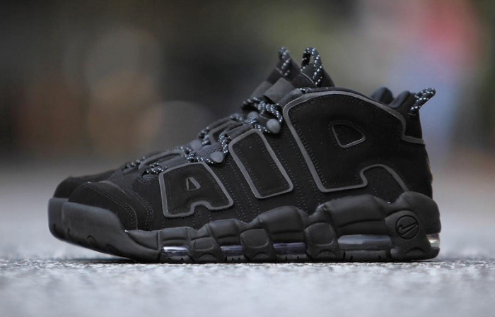 nike air more uptempo triple black 414962-004