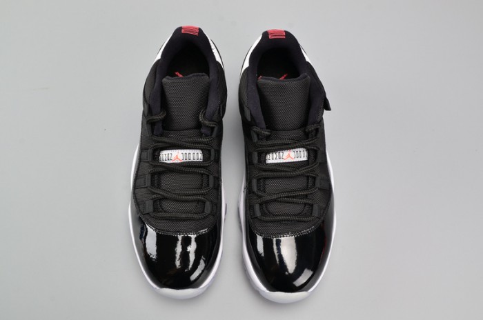 air jordan 11 retro low "infrared 23" black mens 528895-023