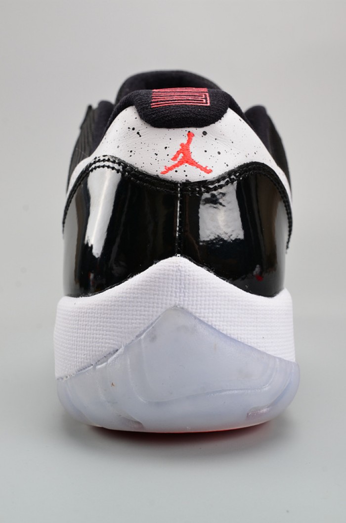 air jordan 11 retro low "infrared 23" black mens 528895-023