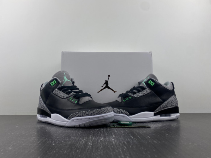 air jordan 3 "green glow" ct8532-031