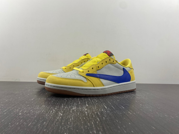travis scott x air jordan 1 low og “canary” dz4137-700
