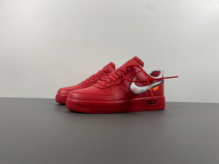 nike off-w x air force 1 low red ao4297-600