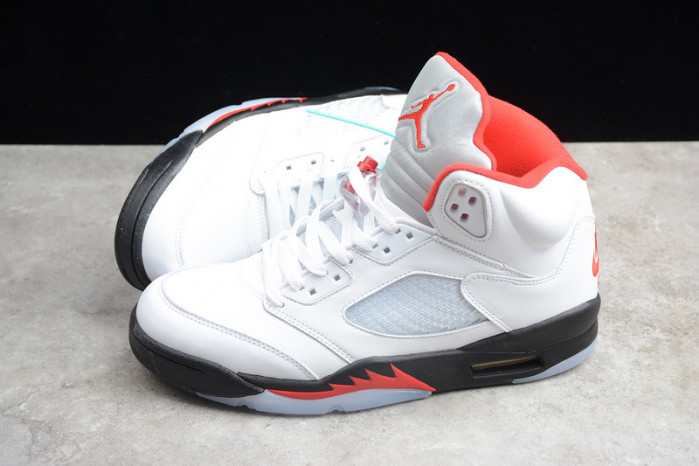 air jordan 5 fire red 2020 silver tongue da1911-102