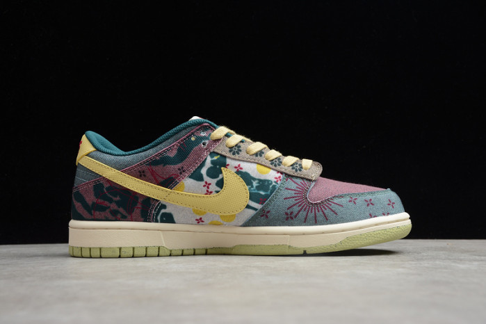 nike dunk low lemon wash multi-color cz9747-900