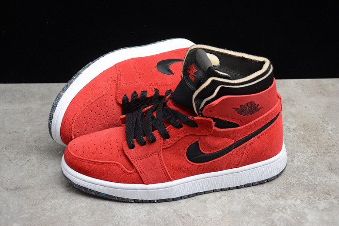 air jordan 1 high zoom air cmft red suede ct0978-600