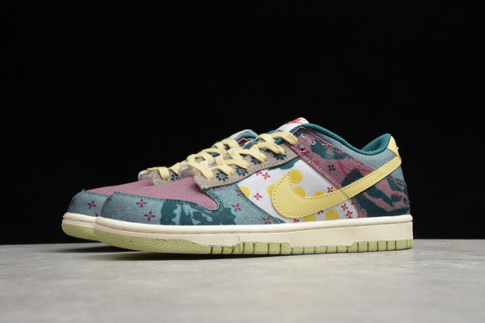 nike dunk low lemon wash multi-color cz9747-900