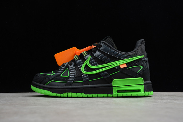 off-w x nike air rubber dunk “green strike” cu6015-001