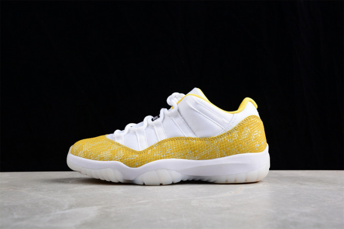 air jordan 11 low wmns “yellow snakeskin” ah7860-107