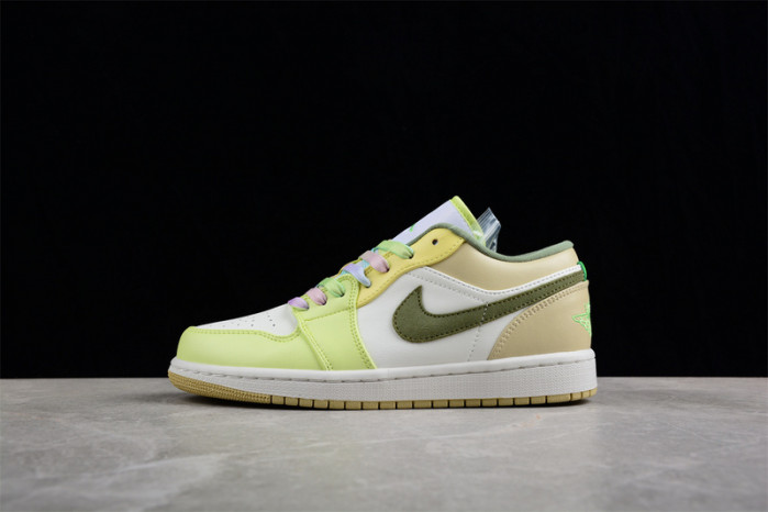 air jordan 1 low “light olive/pale citron” fd9906-131