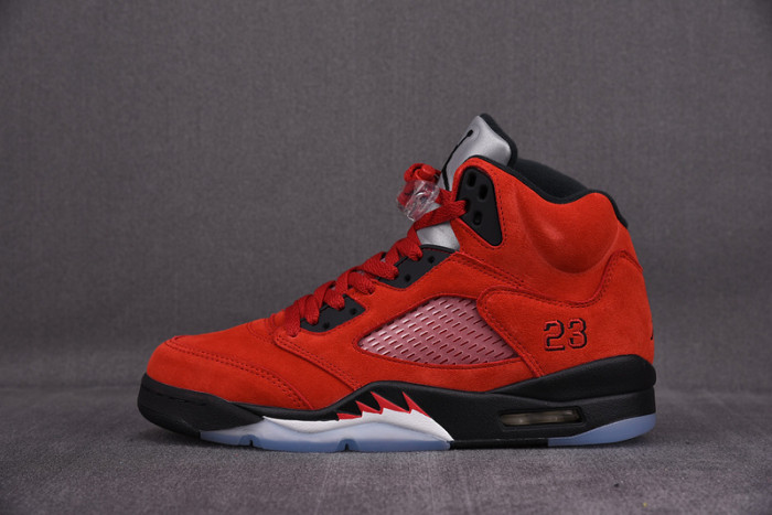 air jordan 5 raging bull 2021 red suede dd0587-600