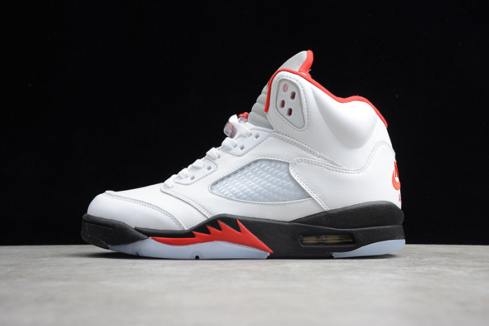 air jordan 5 fire red 2020 silver tongue da1911-102