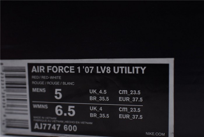 air force 1 low utility red aj7747-600