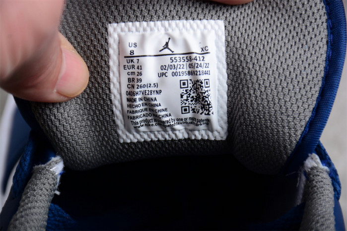 air jordan 1 low “true blue” 553558-412