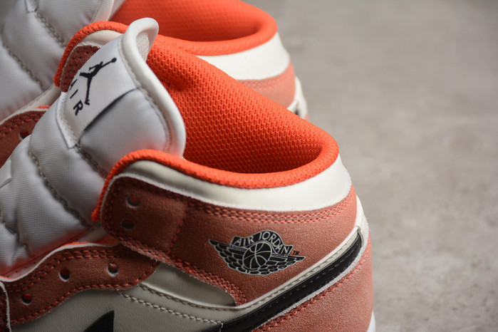 jordan 1 mid se orange suede dv1336-800