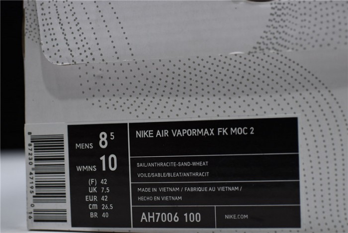 nike air vapormax moc 2 sail ah7006-100