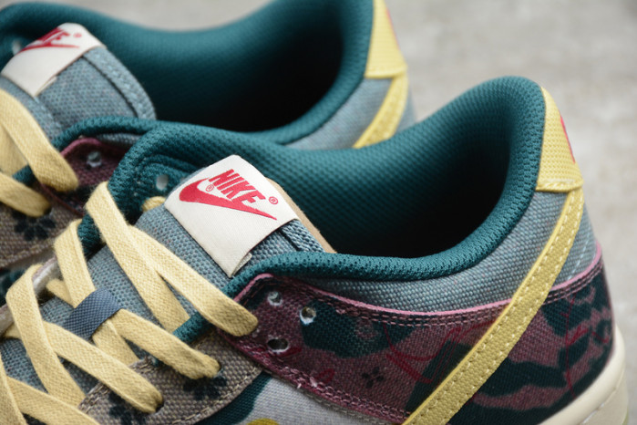 nike dunk low lemon wash multi-color cz9747-900