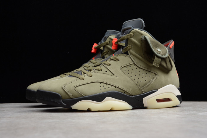 travis scott air jordan 6 medium olive cactus jack cn1084-200