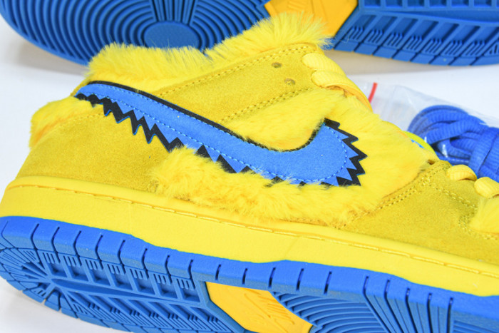 grateful dead x nike sb dunk low“ yellow bear” cj5378-700
