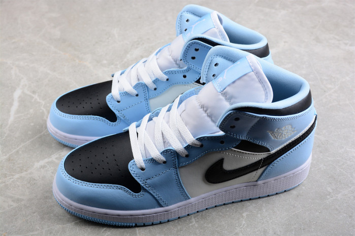 air jordan 1 mid “ice blue” 555112-401