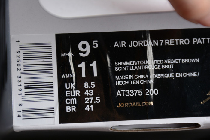 air jordan 7 pattaat 3375-200