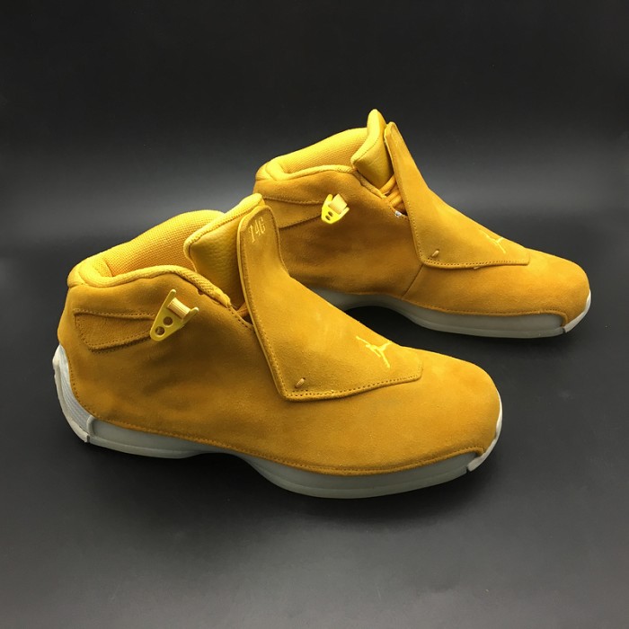 air jordan 18 yellow suede aa2494-701