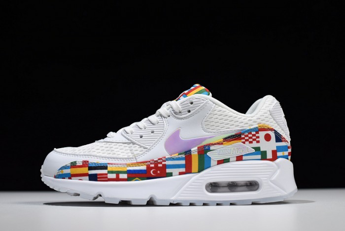 nike air max 90 nic qs "international flag pack" a05119 100