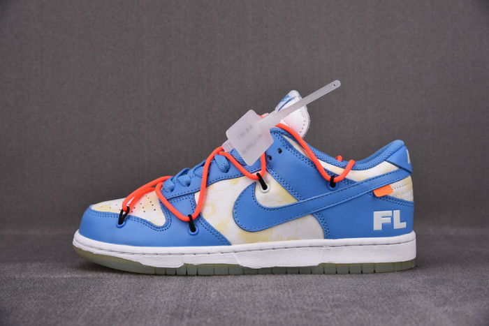 off-w x nike dunk low white blue ct0856-403