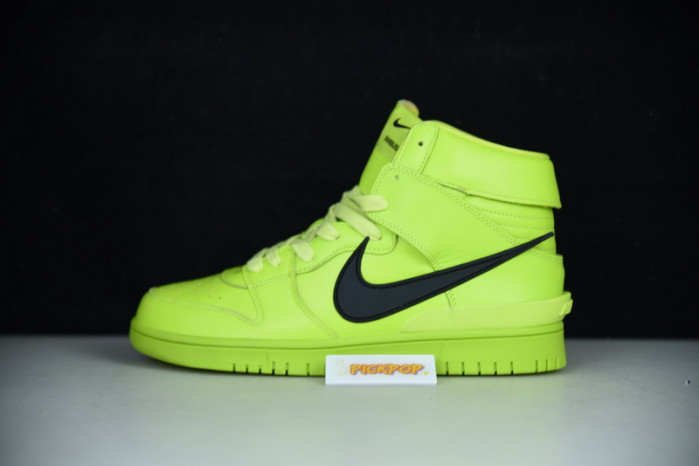 nike dunk high ambush flash lime cu7544-300