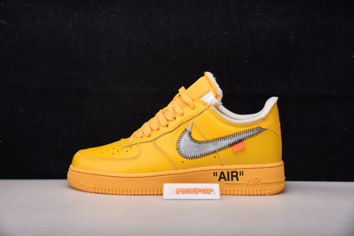 nike air force 1 low university gold metallic silver dd1876-700