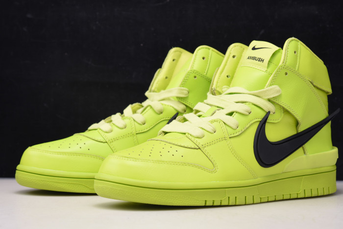 nike dunk high ambush flash lime cu7544-300
