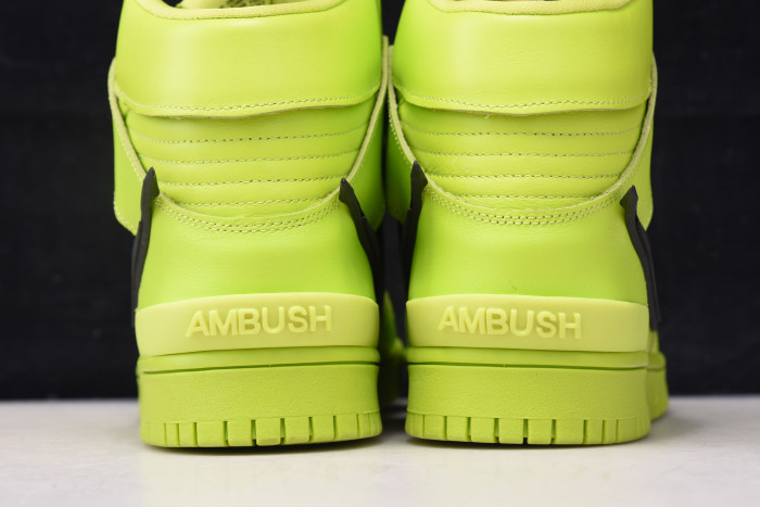 nike dunk high ambush flash lime cu7544-300