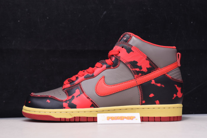 nike dunk high 1985 red acid wash