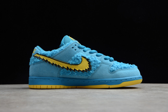 grateful dead x nike sb dunk low“ bule bear” cj5378-400