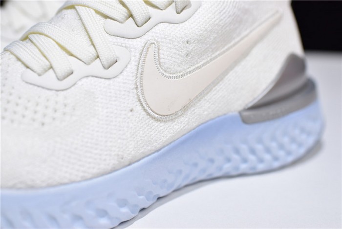 nike epic react flyknit 2 running shoe bq8927-100