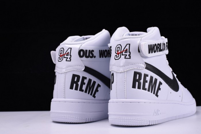 nike S*p*e air force 1 one high white world famous 698696-100