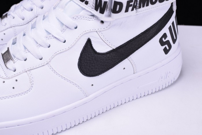 nike S*p*e air force 1 one high white world famous 698696-100