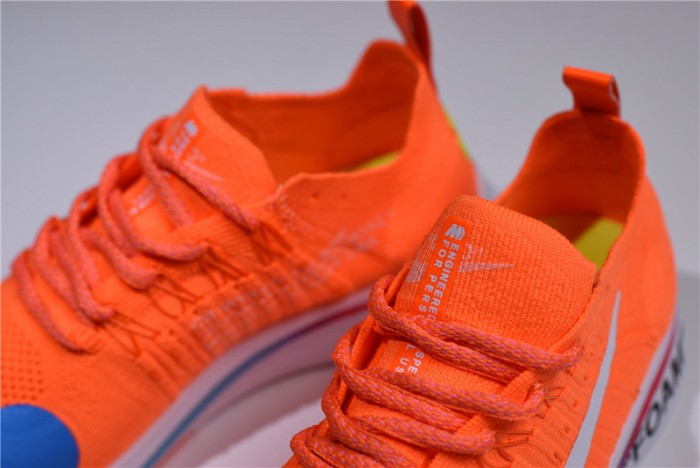 nike x ow zoom fly mercurial flyknit total orange ao2115-800