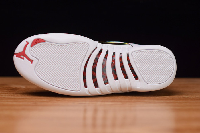 air jordan 12 fiba white university red 130690-107